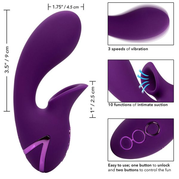 CALIFORNIA EXOTICS - HUNTINGTON BEACH HEARTBREAKER ESTIMULADOR E SUCKER ROXO POR CALIFORNIA DREAMING - Imagen 10