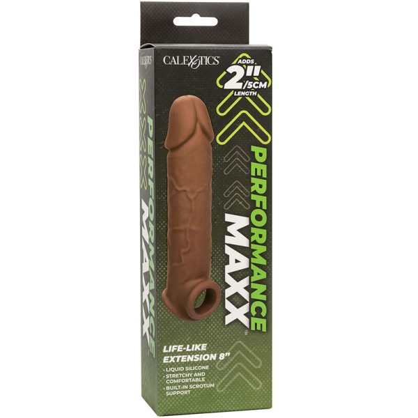 CALIFORNIA EXOTICS - PERFORMANCE MAXX LIFE-LIKE EXTENSION 8 PELE MARROM - Imagen 12