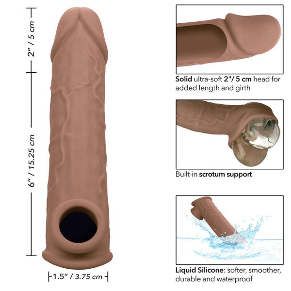 CALIFORNIA EXOTICS - PERFORMANCE MAXX LIFE-LIKE EXTENSION 8 PELE MARROM - Imagen 11