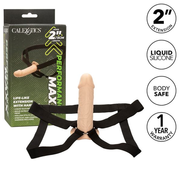 CALIFORNIA EXOTICS - EXTENSO PERFORMANCE MAXX LIFE-LIKE COM ARNÊS PELE LEVE - Imagen 2