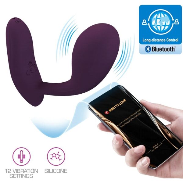 PRETTY LOVE - BAIRD G-SPOT 12 VIBRAÇÕES RECARREGÁVEL LILA APP - Imagen 7