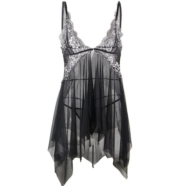 SUBBLIME - BABYDOLL TECIDO TULE PEITO RENDA - Imagen 5