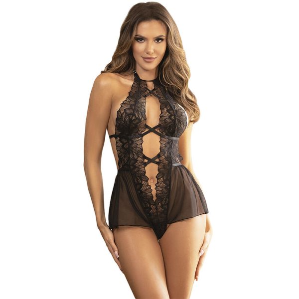 SUBBLIME - TEDDY HALTER NECK BARE BACK LACE