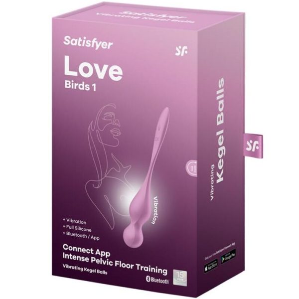 SATISFYER - BOLAS DE KEGEL VIBRANTES LOVE BIRDS ROSA - Imagen 6