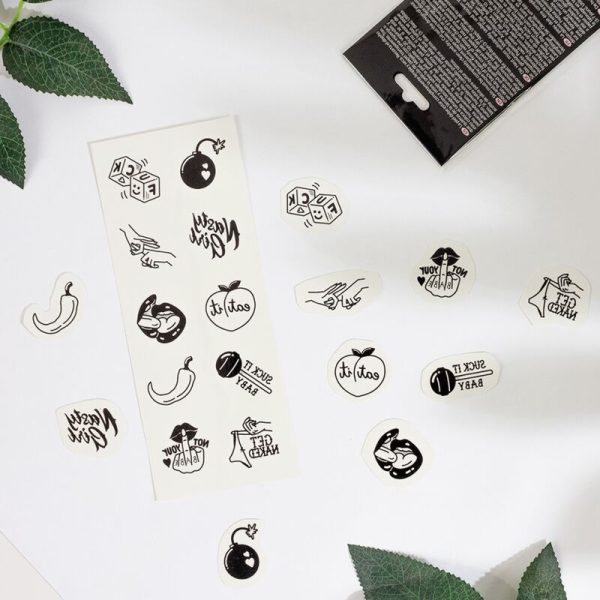 SECRET PLAY - CONJUNTO DE 10 TATUAGENS TEMPORRIAS DA COLEO PICANTE - Imagen 4