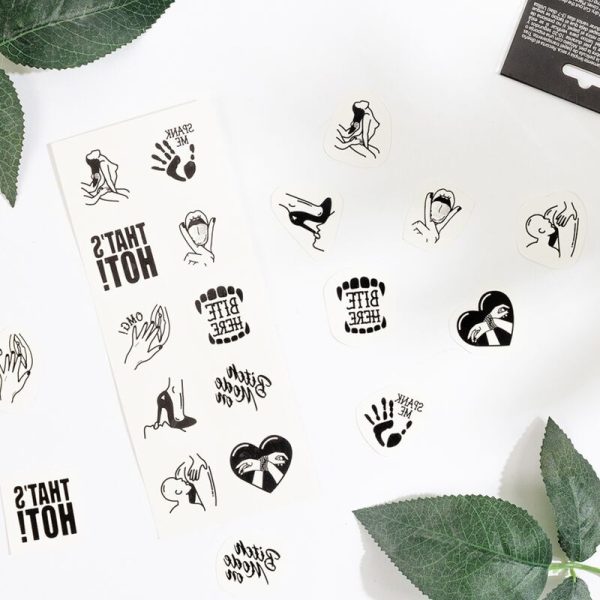 SECRET PLAY - CONJUNTO DE 10 TATUAGENS TEMPORRIAS COLEO KINKY - Imagen 5