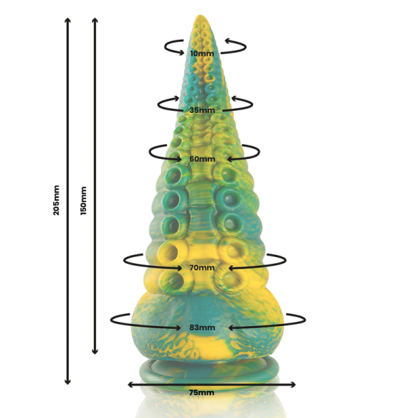 EPIC - DILDO TENTÁCULO VERDE CETUS TAMANHO GRANDE - Imagen 2