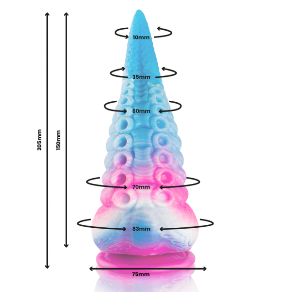 EPIC - DILDO DE TENTÁCULO AZUL SCYLLA TAMANHO GRANDE - Imagen 4