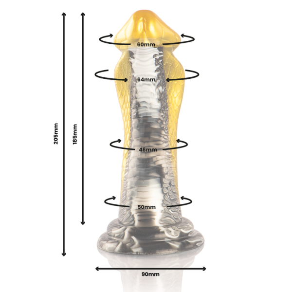 EPIC - DRAKON DILDO AMARELO COBRA - Imagen 2