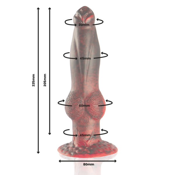 EPIC - PROMETHEUS DILDO TITAN EM CHAMAS CONTROLE REMOTO RECARREGÁVEL - Imagen 2