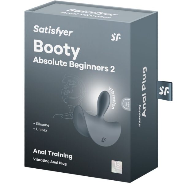 SATISFYER - BOOTY ABSOLUTE BEGINNERS 2 ANAL PLUG VIBRADOR UNISSEXO PRETO - Imagen 5