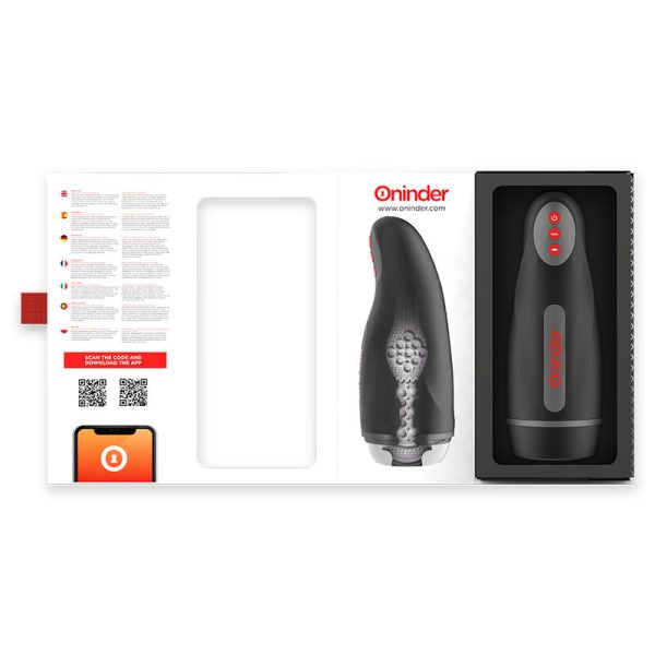 ONINDER - SEUL MASTURBADOR MASCULINO RECARREGÁVEL 10 VELOCIDADES - APLICATIVO GRATUITO - Imagen 3