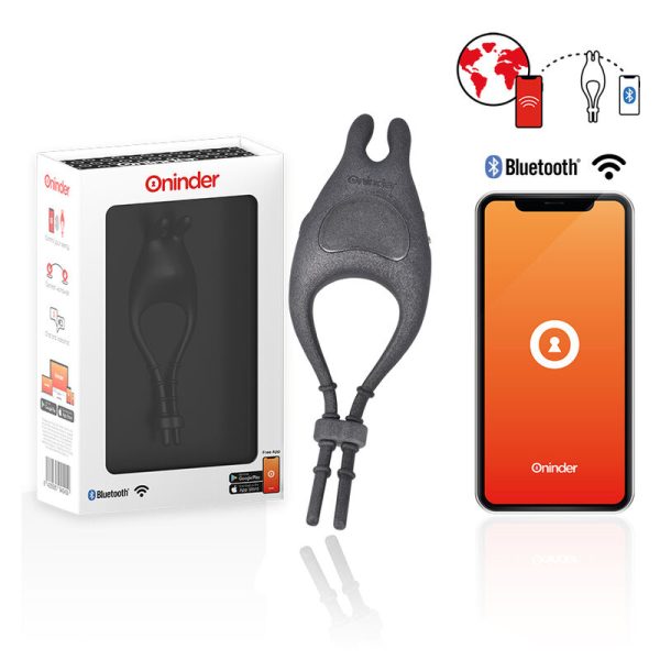 ONINDER - ANEL VIBRADOR AJUSTÁVEL RECARREGÁVEL PAMPA COM ESTIMULADOR DE CLITÓRIS 10 VELOCIDADES - APLICATIVO GRATUITO - Imagen 4