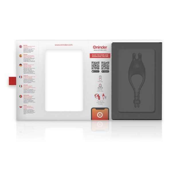 ONINDER - ANEL VIBRADOR AJUSTÁVEL RECARREGÁVEL PAMPA COM ESTIMULADOR DE CLITÓRIS 10 VELOCIDADES - APLICATIVO GRATUITO - Imagen 6