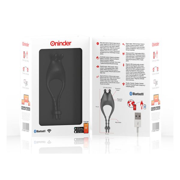 ONINDER - ANEL VIBRADOR AJUSTÁVEL RECARREGÁVEL PAMPA COM ESTIMULADOR DE CLITÓRIS 10 VELOCIDADES - APLICATIVO GRATUITO - Imagen 7