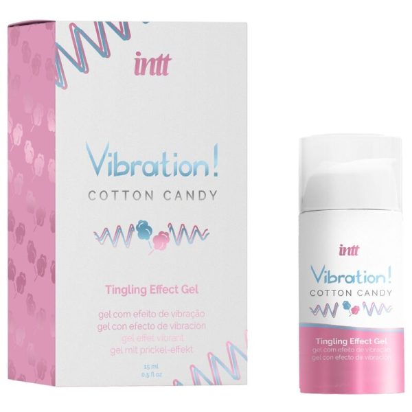 INTT - PODEROSO ESTIMULANTE ÍNTIMO ALGODÃO DOCE GEL VIBRADOR LÍQUIDO 15 ML - Imagen 2