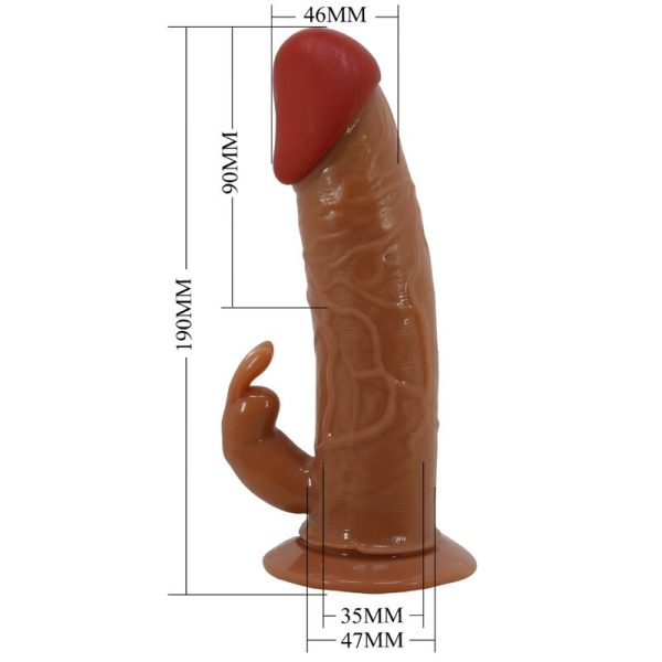 PRETTY LOVE - MARION HARNESS CUECAS UNIVERSAIS COM DILDO VIBRATÓRIO 19 CM MARROM - Imagen 6