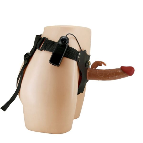 PRETTY LOVE - MARION HARNESS CUECAS UNIVERSAIS COM DILDO VIBRATÓRIO 19 CM MARROM - Imagen 3