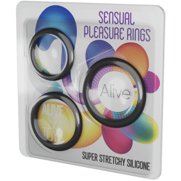 ALIVE - KIT TRÊS ANÉIS DE PRAZER SENSUAL - Imagen 4