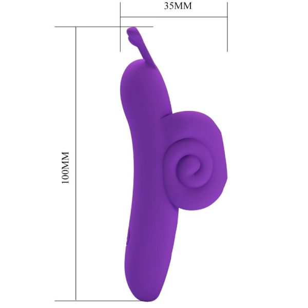 PRETTY LOVE - SNAIL ESTIMULADOR DE DEDO ROXO PODEROSO - Imagen 5