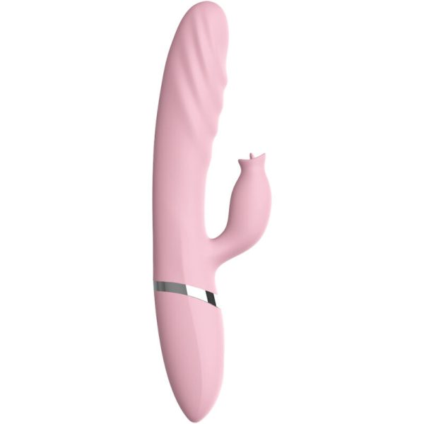 ARMONY - VIBRADOR E THRUSTING COM LÃNGUA DE EFEITO DE CALOR ROSA - Imagen 4