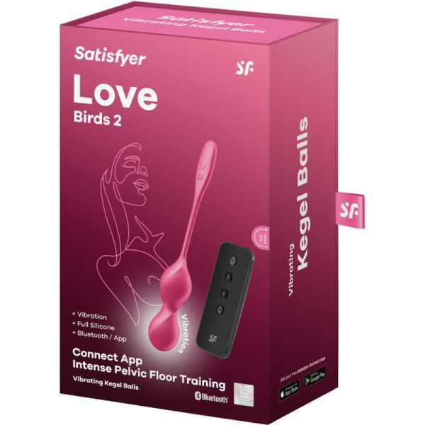 SATISFYER - LOVE BIRDS 2 BOLAS DE KEGEL VIBRANTES + APLICATIVO GRATUITO - Imagen 5