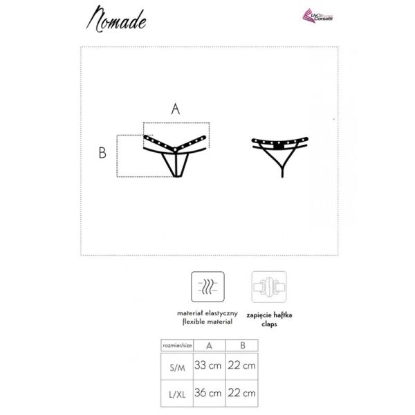 LIVCO CORSETTI FASHION - NOMADE TANGA SEM CROTCHLESS - Imagen 7
