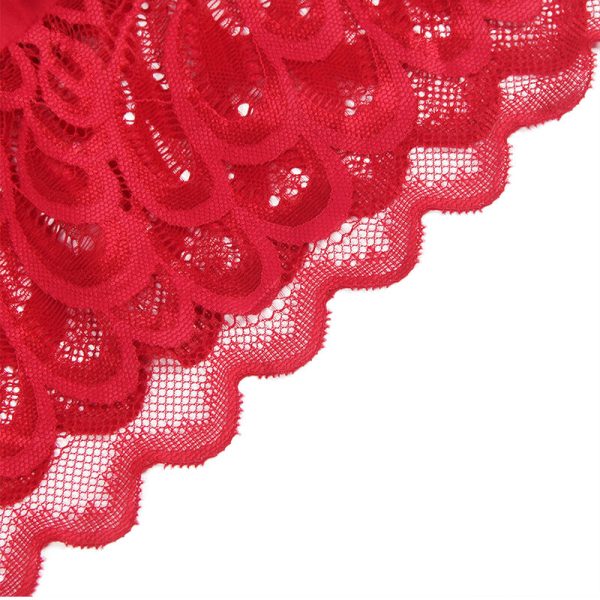 SUBBLIME - BABYDOLL DE CETIM COM RENDA VERMELHA - Imagen 12