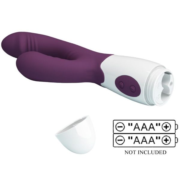 PRETTY LOVE - ANDRE VIBRADOR COELHO E ESTIMULADOR DE PONTO G ROXO - Imagen 9