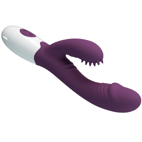 PRETTY LOVE - ANDRE VIBRADOR COELHO E ESTIMULADOR DE PONTO G ROXO - Imagen 5