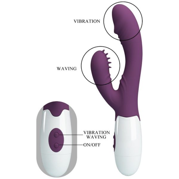 PRETTY LOVE - ANDRE VIBRADOR COELHO E ESTIMULADOR DE PONTO G ROXO - Imagen 8