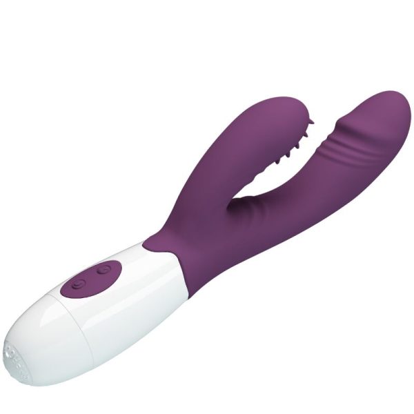 PRETTY LOVE - ANDRE VIBRADOR COELHO E ESTIMULADOR DE PONTO G ROXO - Imagen 4