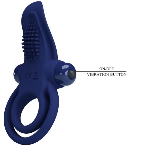 PRETTY LOVE - BRONSON ANEL DUPLO COM VIBRAO AZUL - Imagen 8