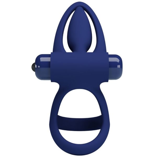 PRETTY LOVE - MAT ANEL DUPLO COM VIBRAO E ESTIMULADOR AZUL - Imagen 4
