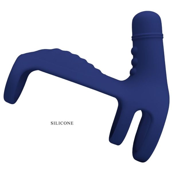 PRETTY LOVE - ANEL VIBRANTE ELISH COM EXTENSO AZUL - Imagen 5