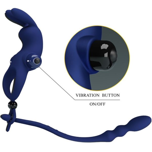 PRETTY LOVE - AYAD ANEL VIBRADOR COELHO COM PLUG AZUL - Imagen 10