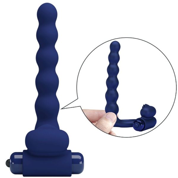 PRETTY LOVE - AJMAL ANEL VIBRADOR COM PLUG AZUL - Imagen 5