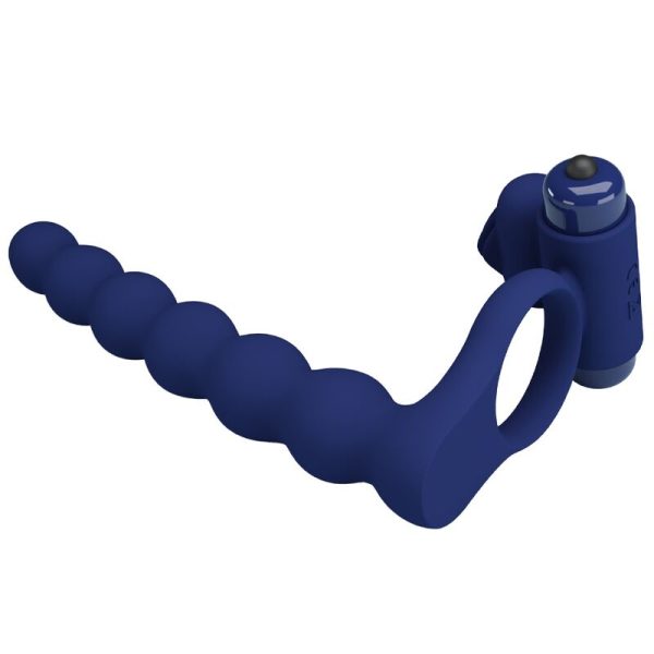 PRETTY LOVE - AJMAL ANEL VIBRADOR COM PLUG AZUL - Imagen 3