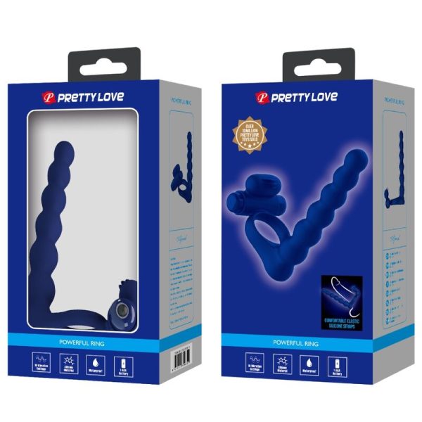 PRETTY LOVE - AJMAL ANEL VIBRADOR COM PLUG AZUL - Imagen 10