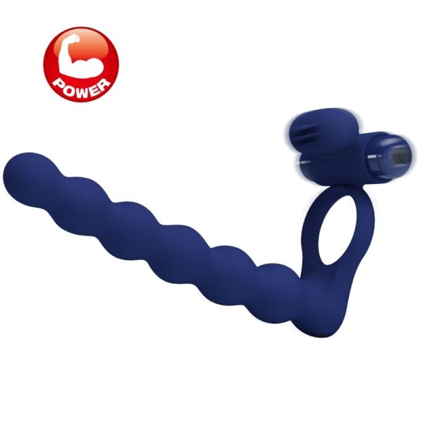 PRETTY LOVE - AJMAL ANEL VIBRADOR COM PLUG AZUL - Imagen 6