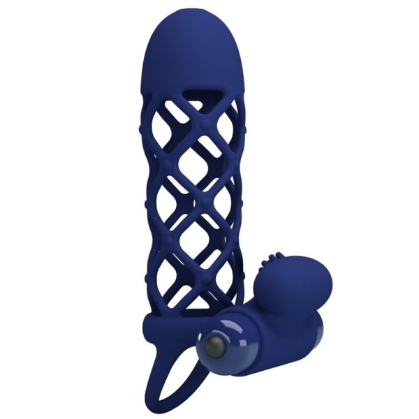 PRETTY LOVE - GIANN ANEL VIBRADOR COM BAINHA DE SILICONE AZUL - Imagen 3
