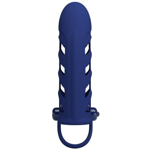 PRETTY LOVE - ALTAF ANEL VIBRADOR COM BAINHA DE SILICONE AZUL - Imagen 5