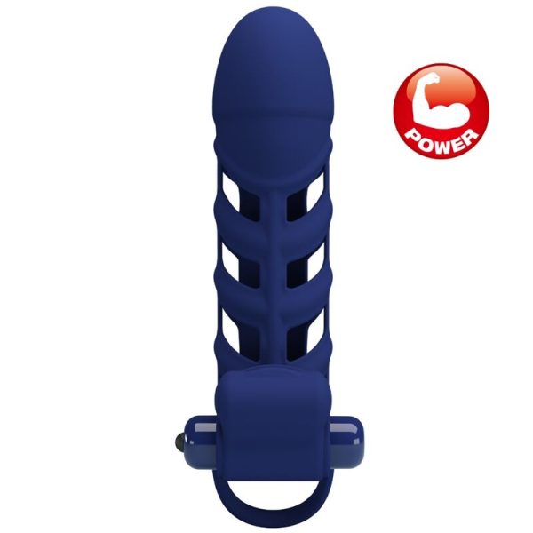 PRETTY LOVE - ALTAF ANEL VIBRADOR COM BAINHA DE SILICONE AZUL - Imagen 6