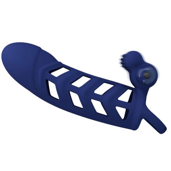 PRETTY LOVE - ALTAF ANEL VIBRADOR COM BAINHA DE SILICONE AZUL - Imagen 3