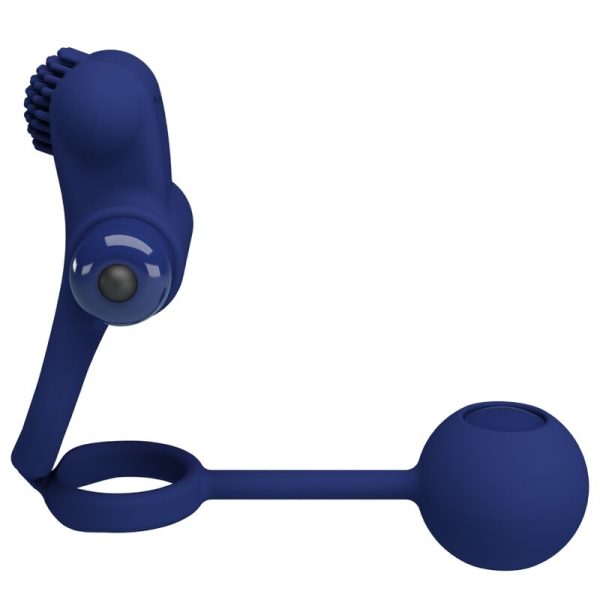 PRETTY LOVE - REMINGTON ANEL VIBRADOR DUPLO COM PLUG AZUL - Imagen 2