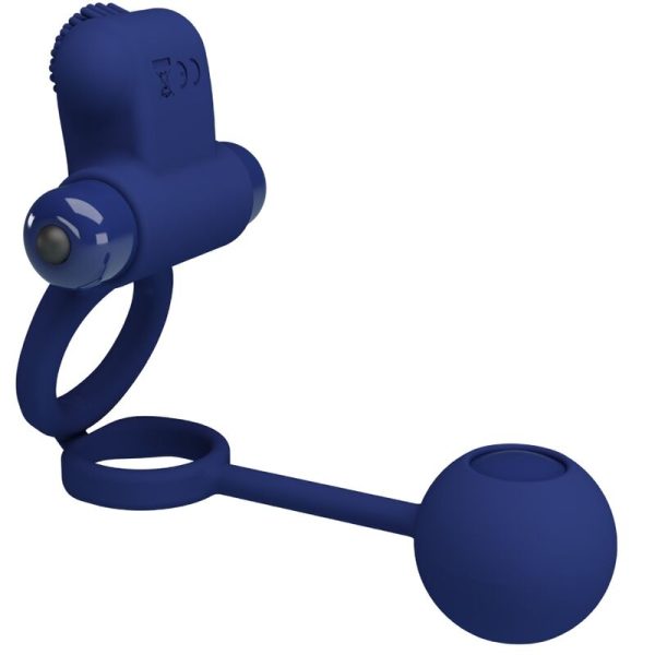 PRETTY LOVE - REMINGTON ANEL VIBRADOR DUPLO COM PLUG AZUL - Imagen 3