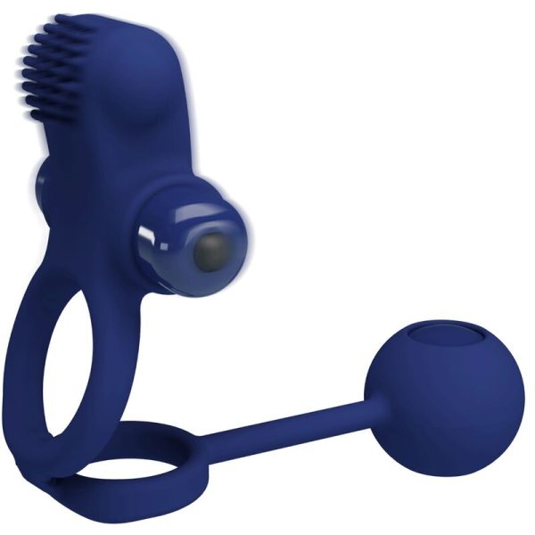 PRETTY LOVE - REMINGTON ANEL VIBRADOR DUPLO COM PLUG AZUL - Imagen 4