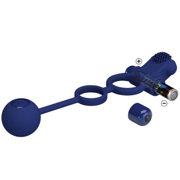 PRETTY LOVE - REMINGTON ANEL VIBRADOR DUPLO COM PLUG AZUL - Imagen 8