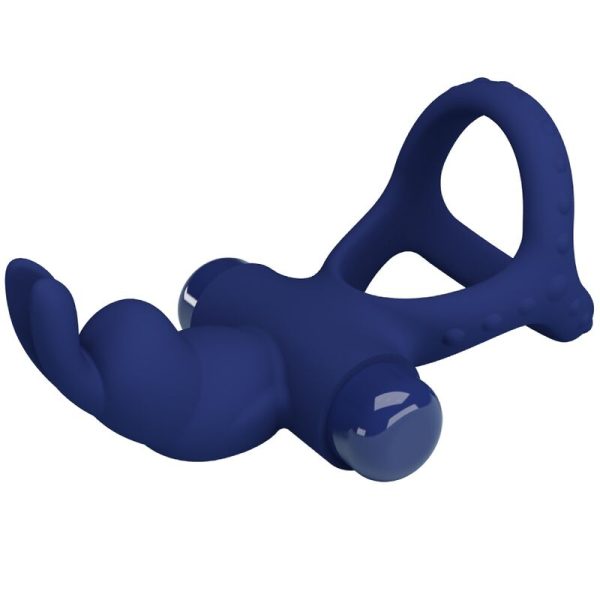 PRETTY LOVE - LUCHITO ANEL VIBRANTE DUPLO COELHO AZUL - Imagen 5