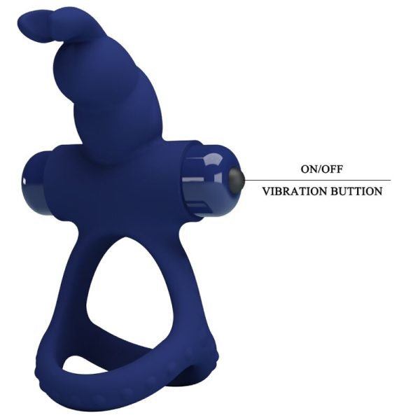 PRETTY LOVE - LUCHITO ANEL VIBRANTE DUPLO COELHO AZUL - Imagen 8